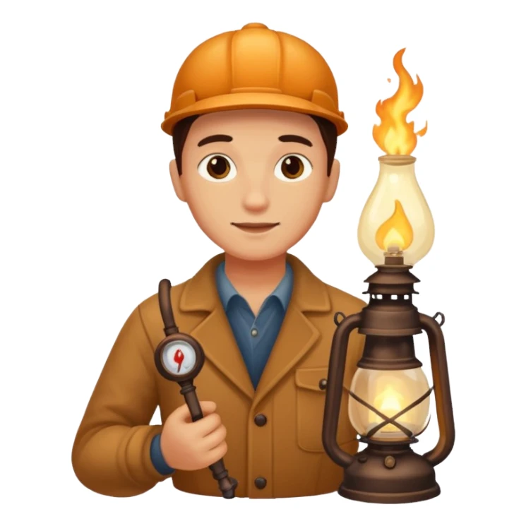 holding gas lamp sticker