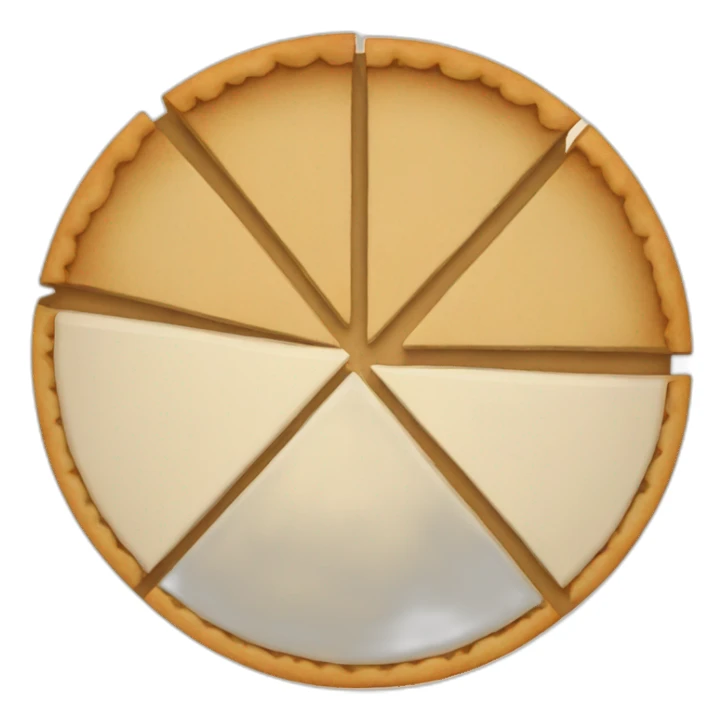 90% pie chart sticker