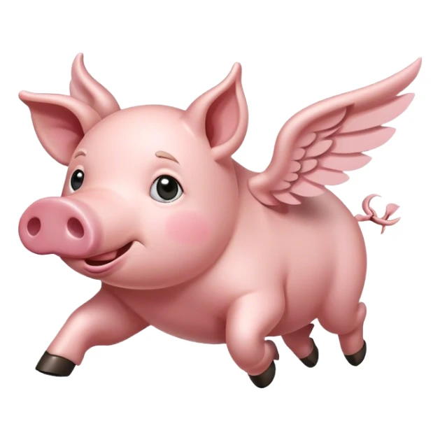 Un puerco volando  sticker