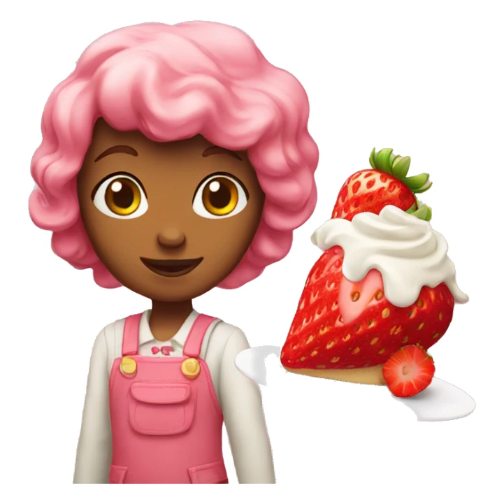 strawberry shortcake character  sticker