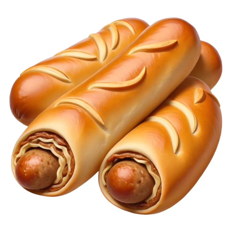 Sausage in dough, Russian  sticker