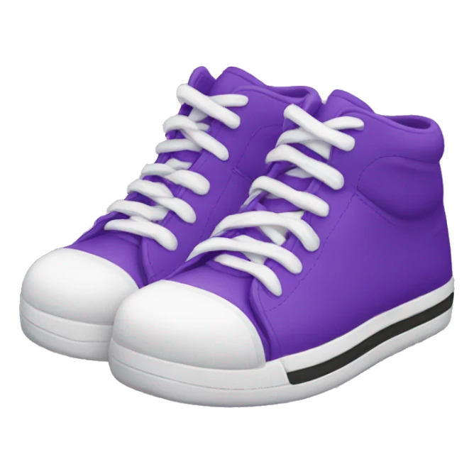 
a purple sneaker sticker