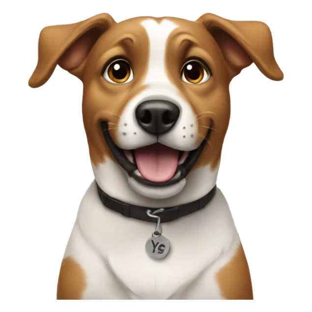 Dog saying yes sticker