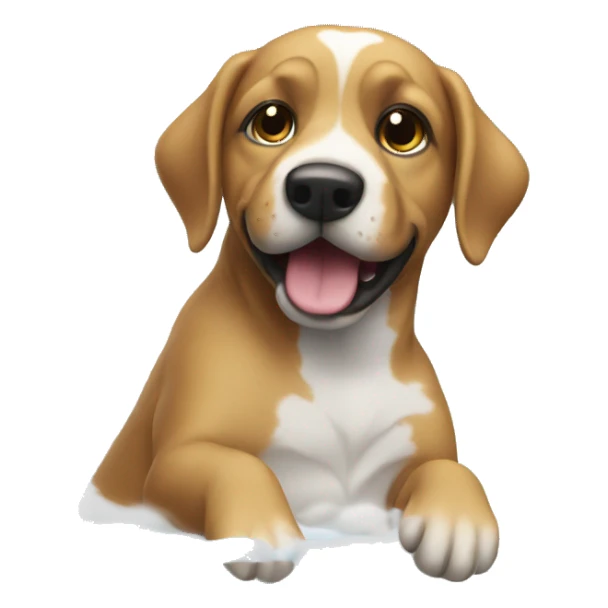 Dog in bubble bath yorkshire sticker