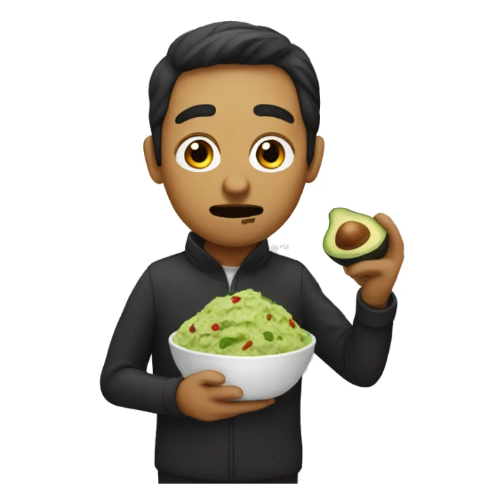 mexican eating guacam sticker