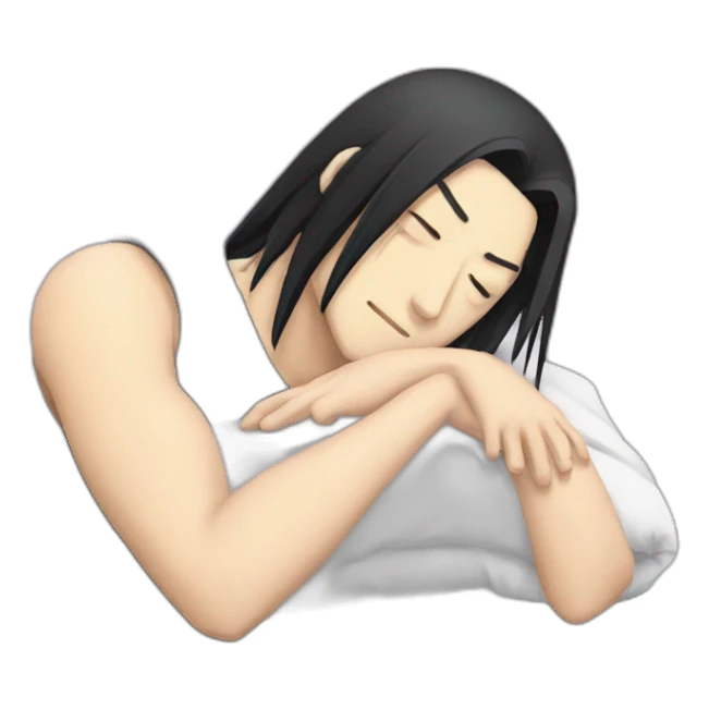 Sleeping itachi sticker