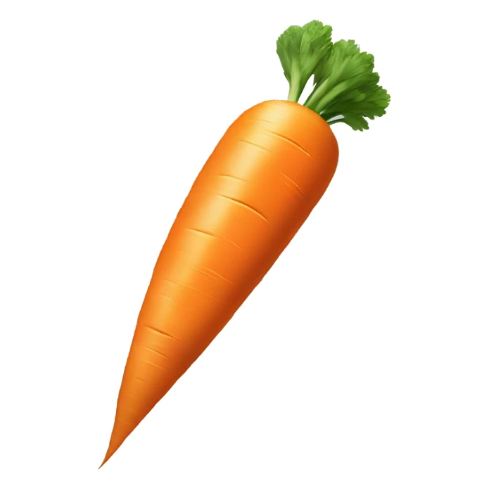 a carrot flying like a rocket sticker