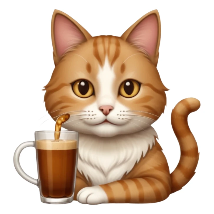 gato tomando mate sticker