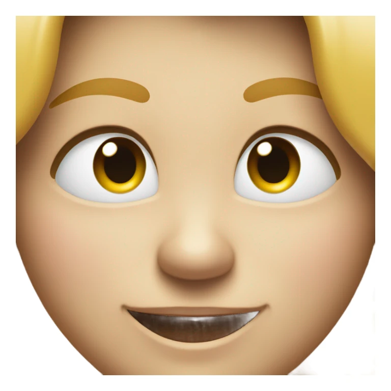 Half face smiling  sticker