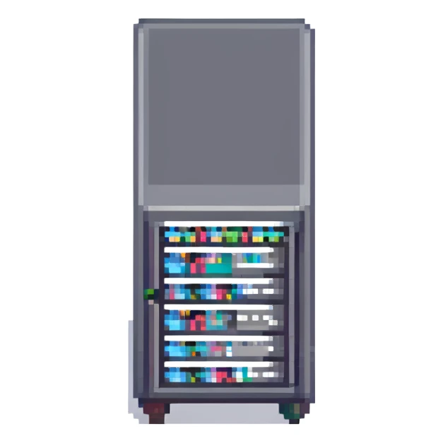 Tiny server rack sticker