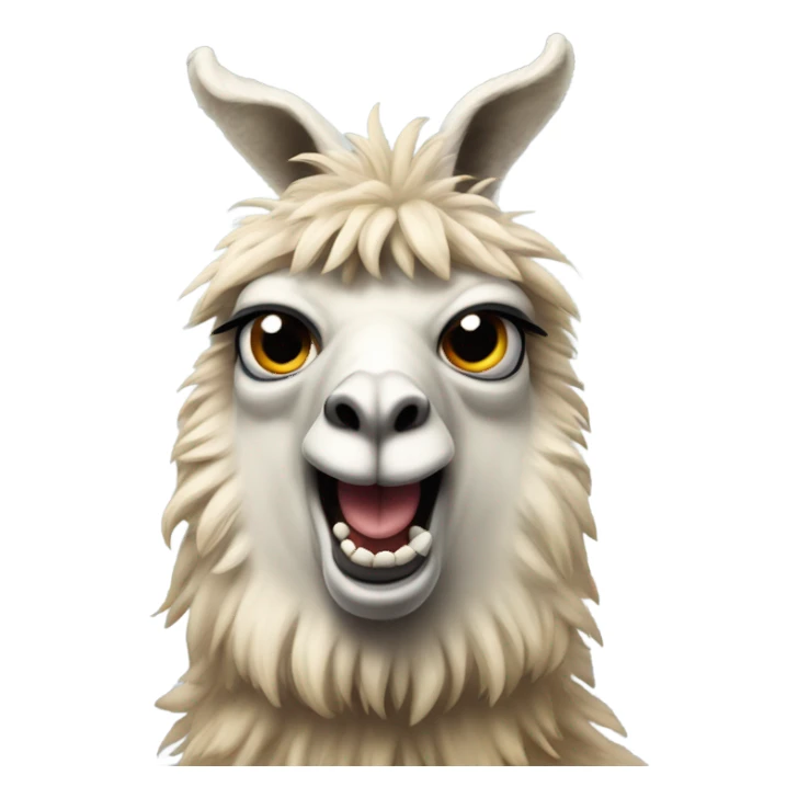 Angry llama sticker