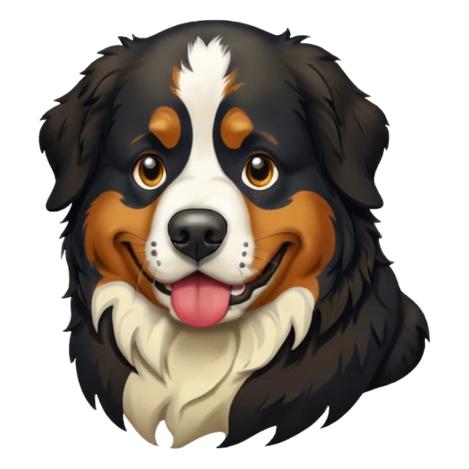 Bernese mountain dog puking sticker