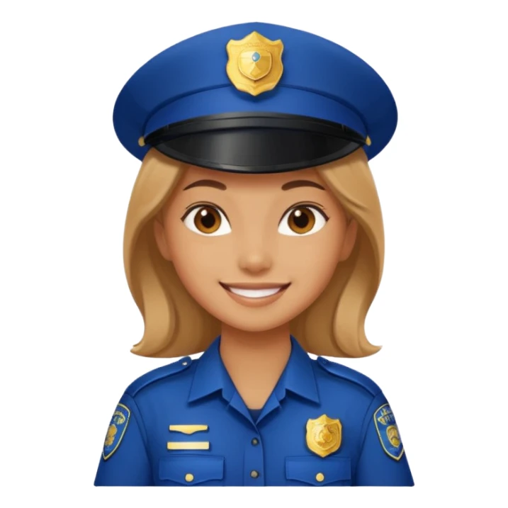 
police girle sticker