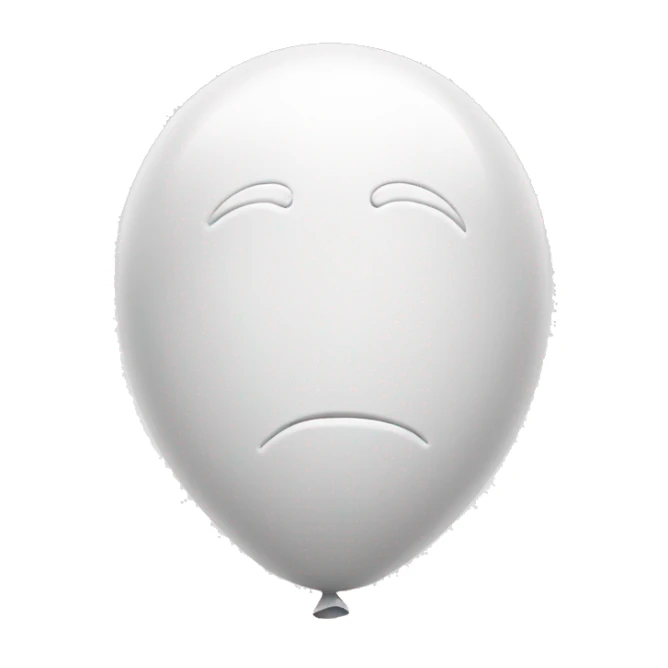 thought ballon in white sticker