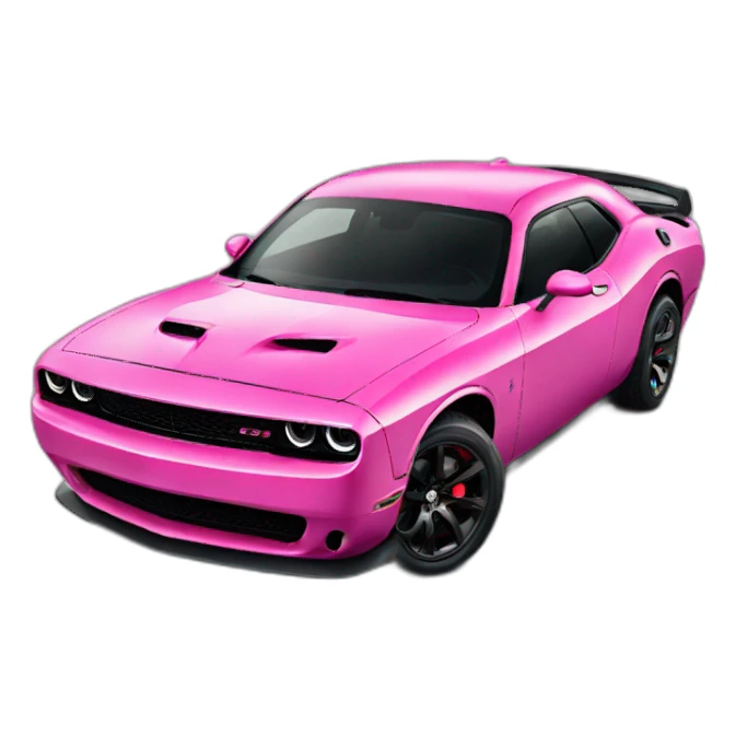 Pink Dodge hellcat sticker