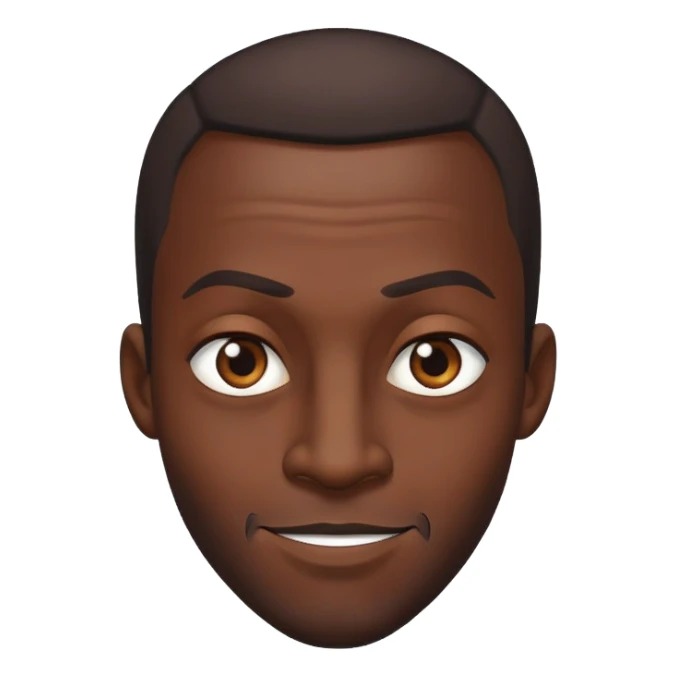 a cunning black man sticker