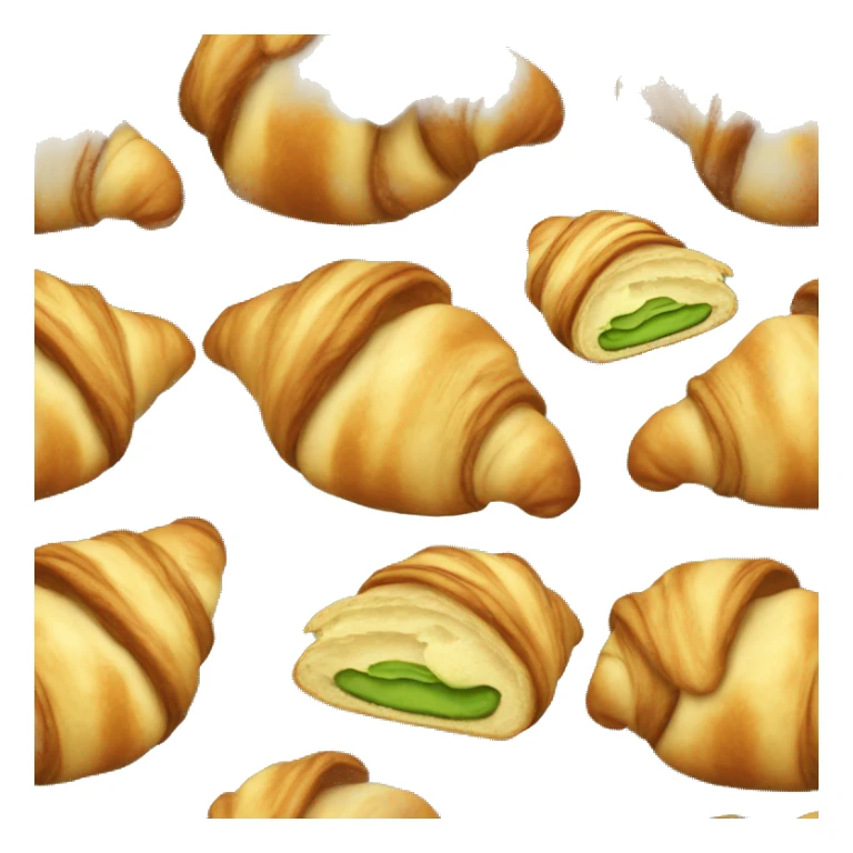 Pistachio croissant  sticker