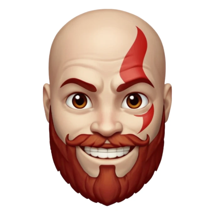 kratos smıle sticker