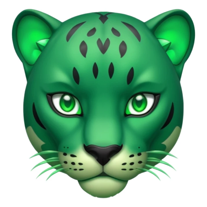 Green panther sticker