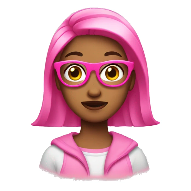 Sassy pink emojis  sticker