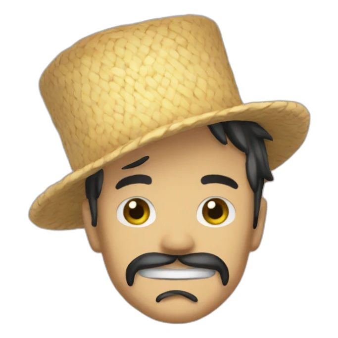 Chapeau one piece sticker