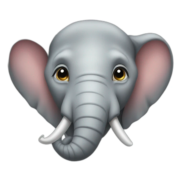 elephant face sticker