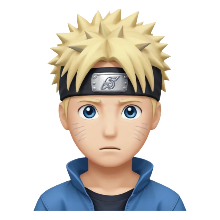 Naruto Anime style boy head sticker