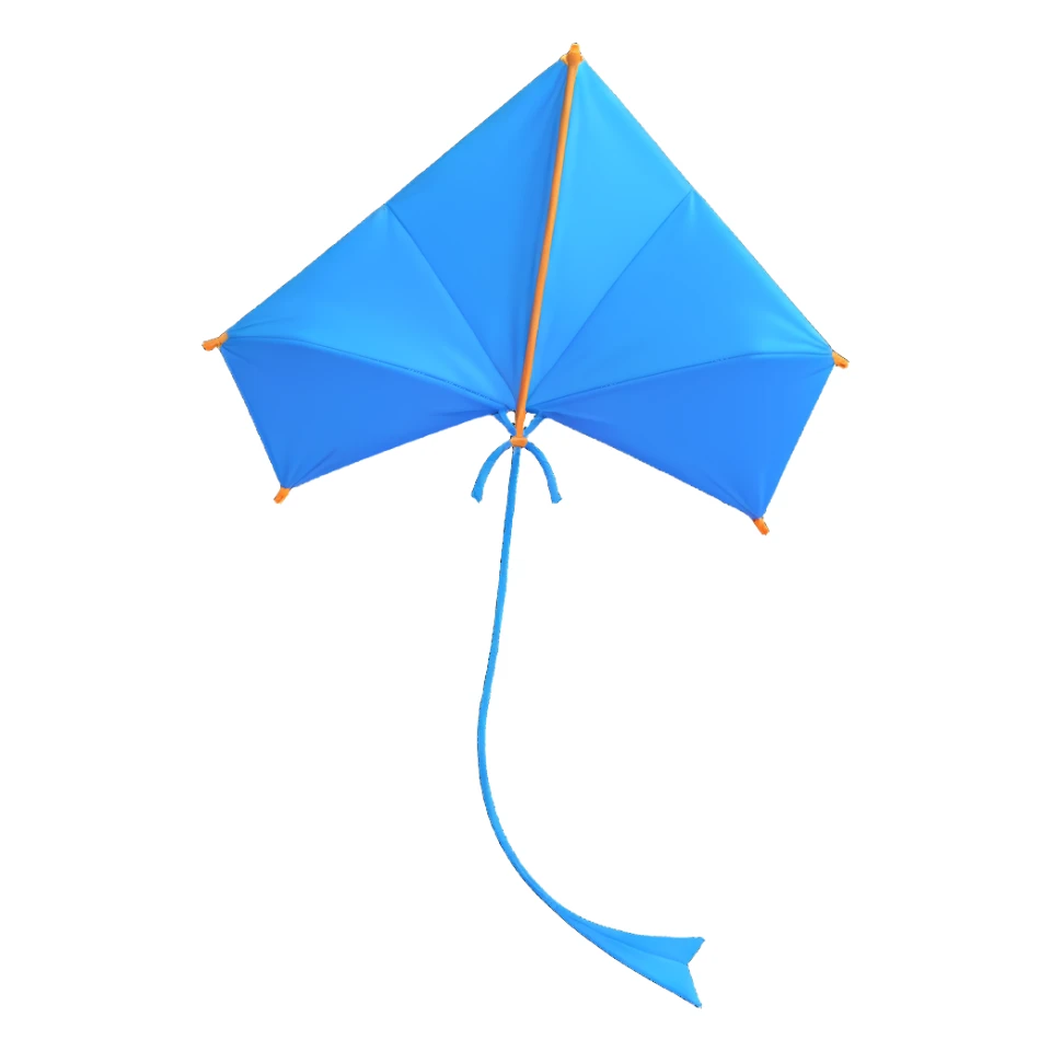 A blue kite with the hex color code c8e1fc sticker