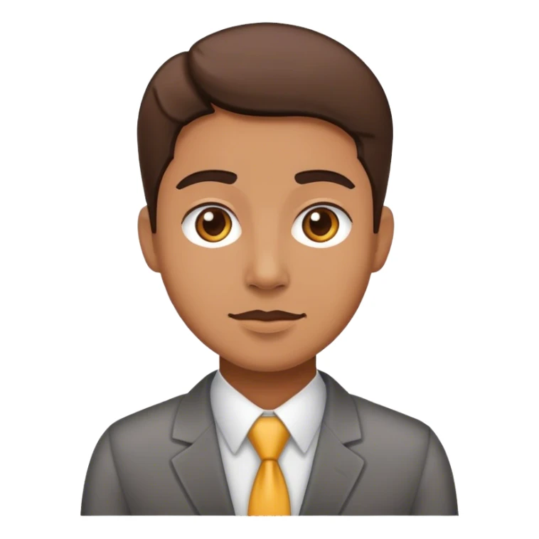 A full-length office employee sticker