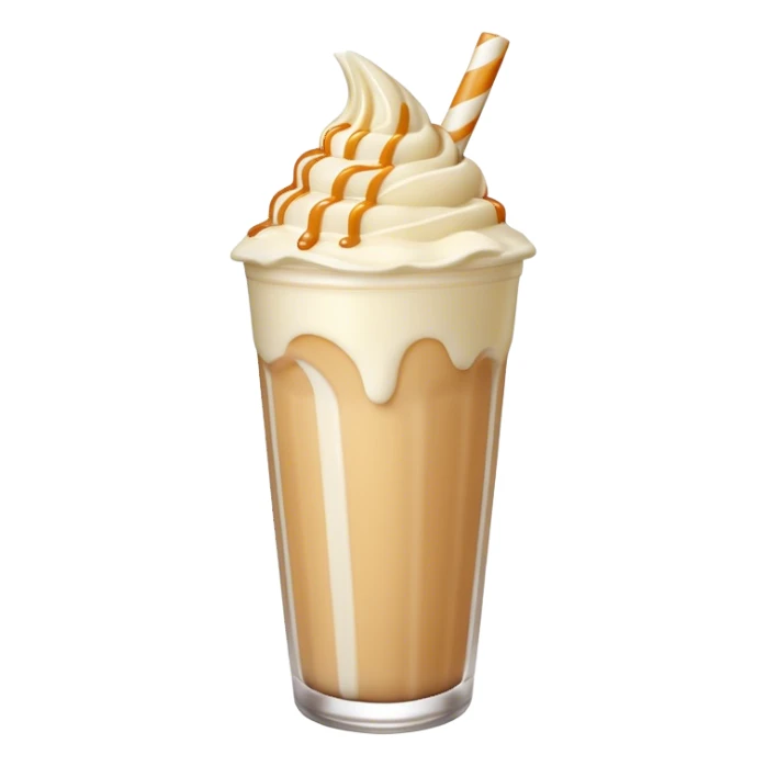 White chocolate Caramel shake sticker