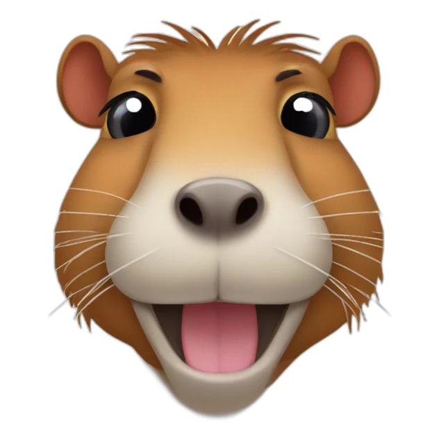 Capybara winking with one eye sticker