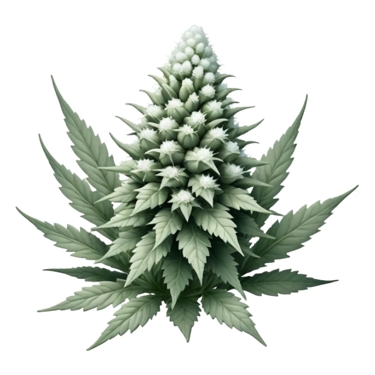 white marijuana sticker