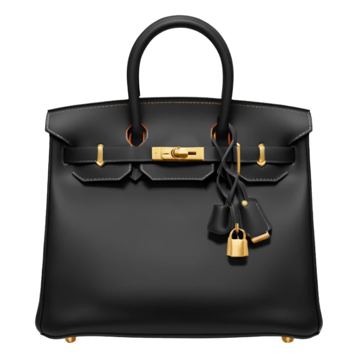 black hermes bag sticker