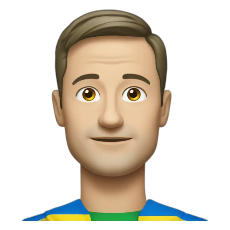 Zelenskyy and Ukrainian Flag  sticker