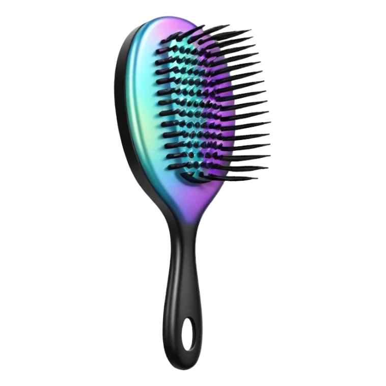 Iridescent hairbrush sticker
