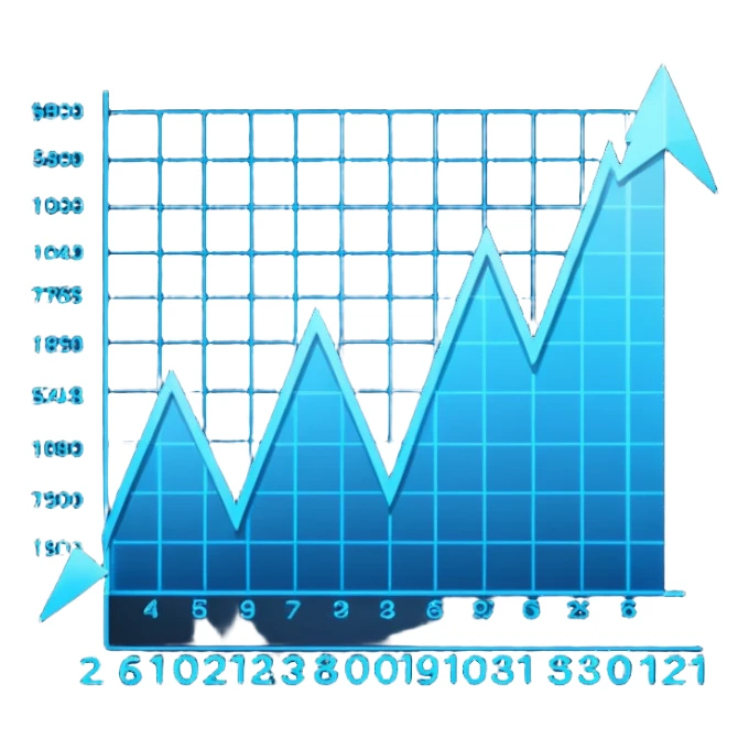 Create a stylized emoji that represents futuristic algorithmic trading. final result should feel sleek, high-tech, and forward-looking — like a blend of Wall Street and sci-fi. sticker