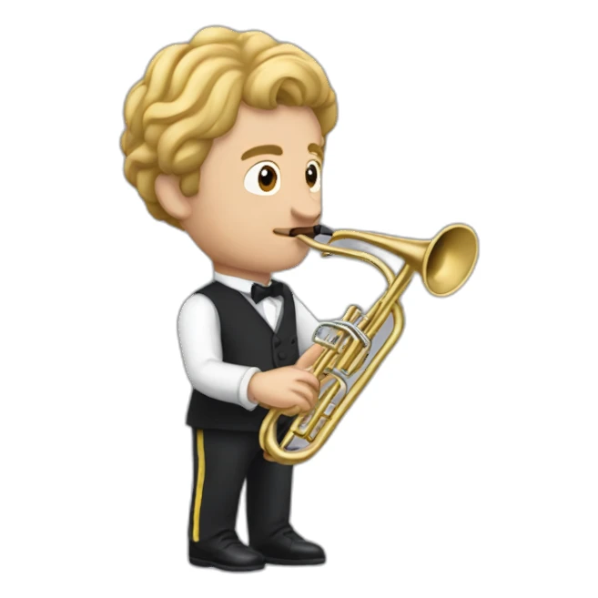 Éric zemour play Trompette sticker