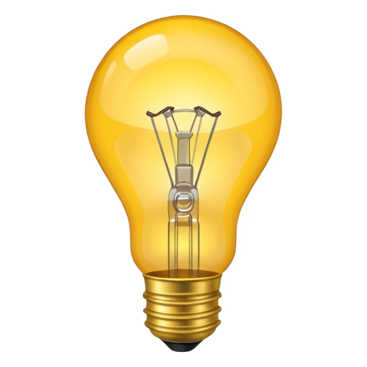 light bulb
 sticker