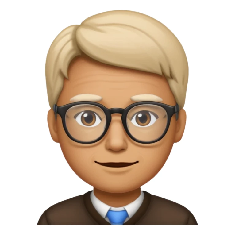 Face glasses grolzy sticker