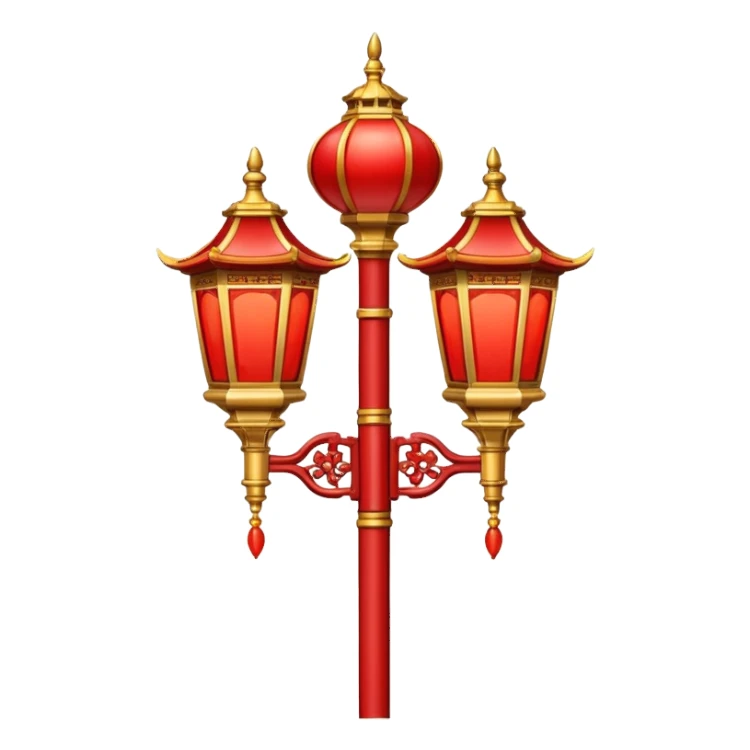 double chinese streetlight sticker