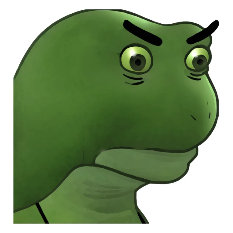 A woman side eyeing  sticker