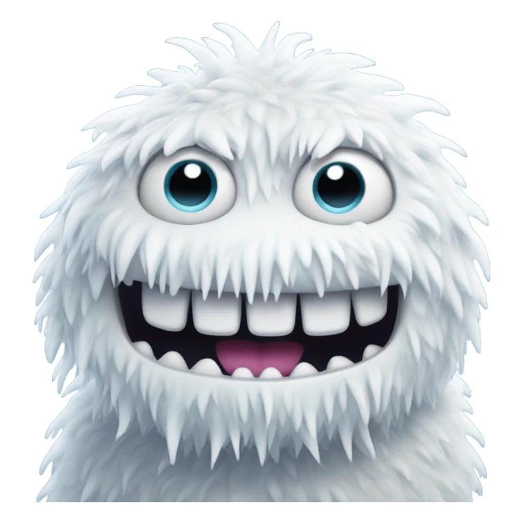 snow monster with arms  sticker