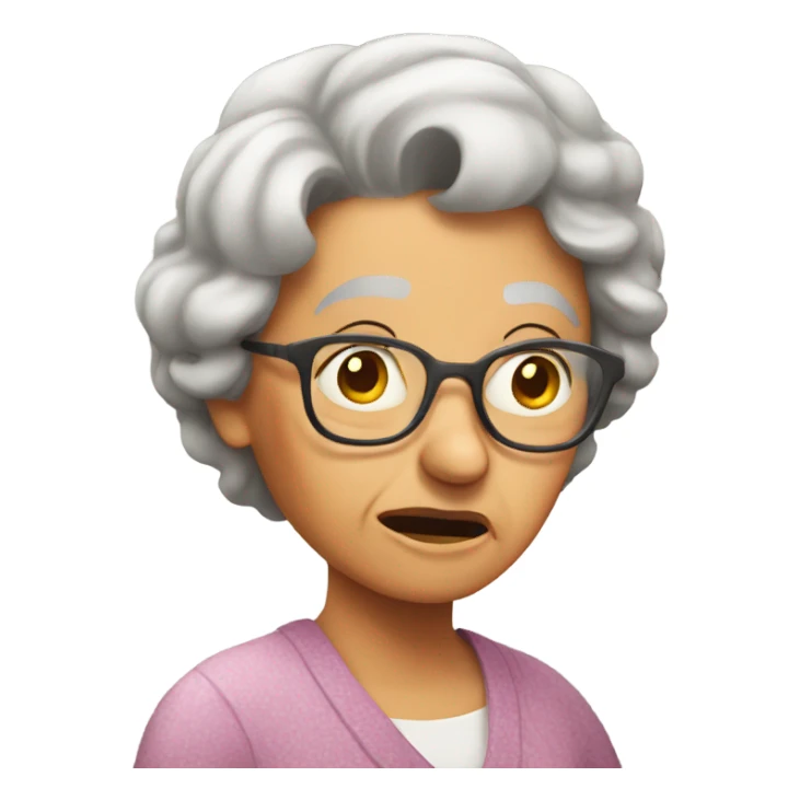  grandma, confused sticker