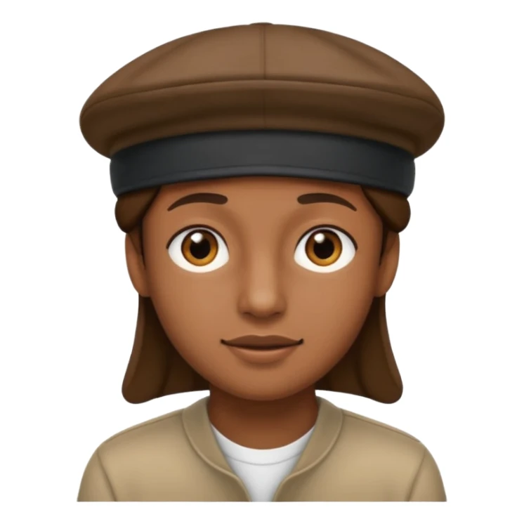 Con un gorro para atras sticker