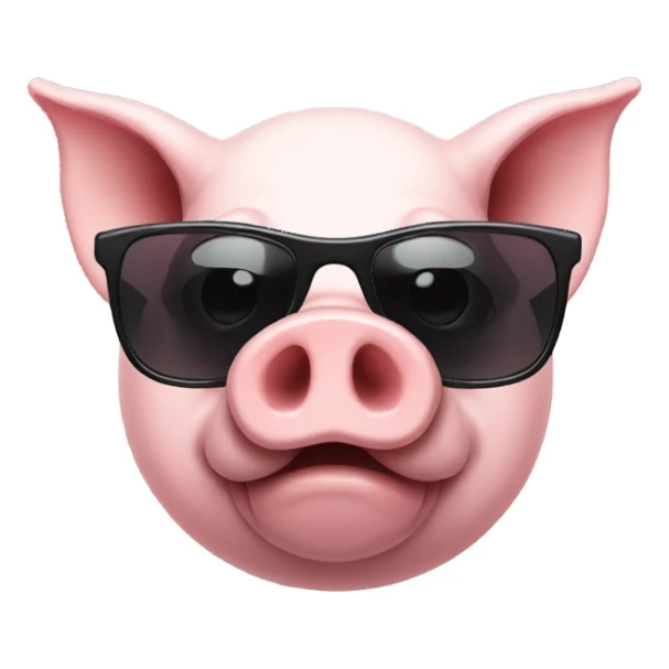 Pig With sunglasses sticker