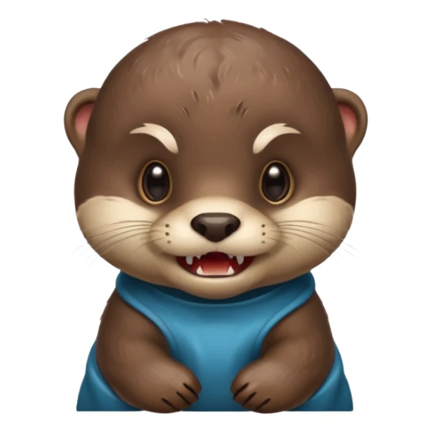 Angry baby otter  sticker