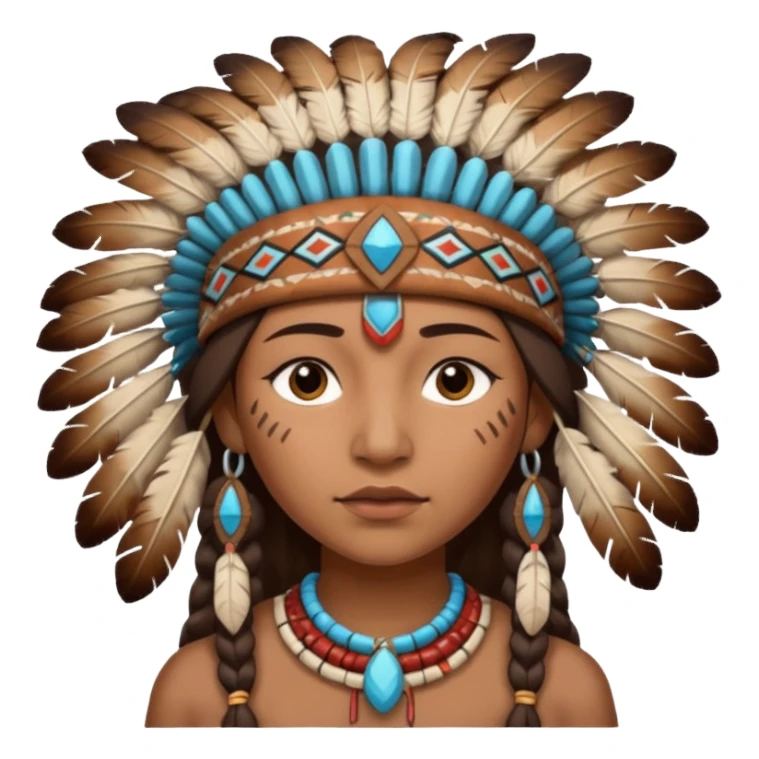 Native American emoji sticker