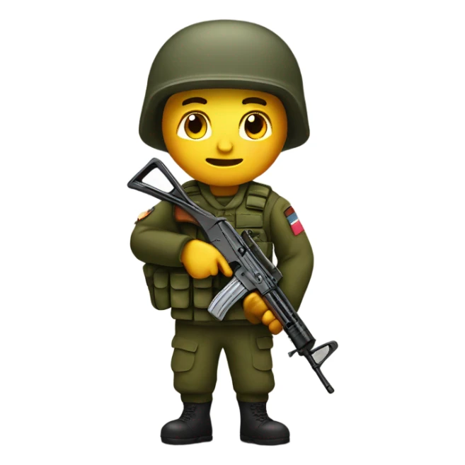 Soldier with Ak-47 sticker