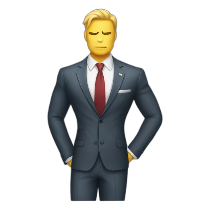 suit muscle sticker