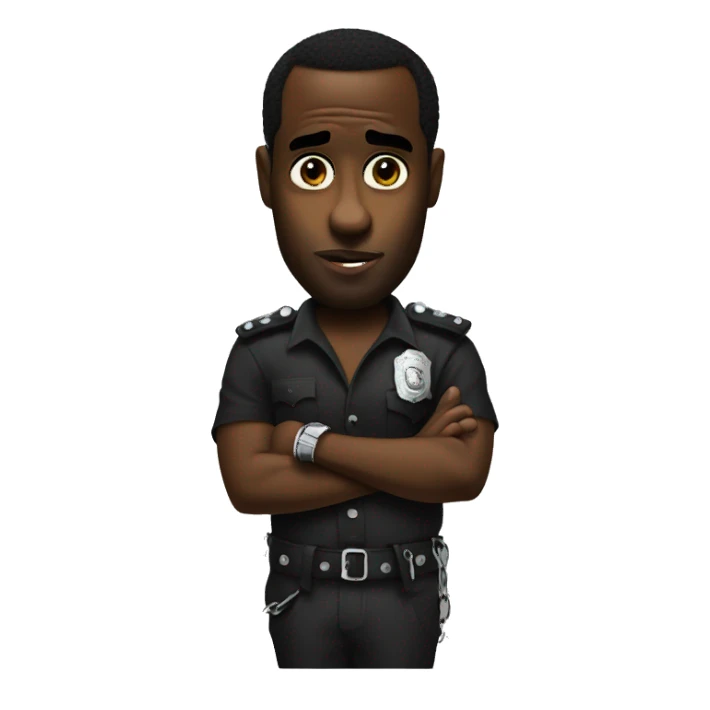 p diddy in handcuffs sticker